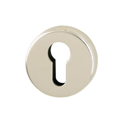 Paire de rosaces de clé 42KVS Alu.F2 Panneau 9mm pz rd - 817313 - Hoppe