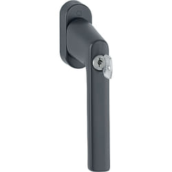 Poignée de fenêtre comdamnable à clé Hamburg - Carré 32-42 mm - Vis M5x45 + M5x50 - Noir mat Hoppe 11950560