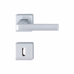 Garniture de poignée de porte à rosettes en aluminium HOPPE avec rosettes à clé pour portes intérieures : Palier : poignées d ...