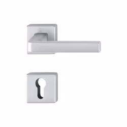 Garniture de poignée de porte à rosettes en aluminium HOPPE avec rosettes à clé pour portes intérieures : Palier : poignées d ...