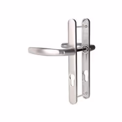Ensemble de porte-fenêtre plaque étroite Atlanta 1530/300LFSGL HOPPE Argent F1 Clé i - ép.58/67 vis bois 4x20 - 3342487 - . - ...
