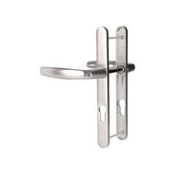 Hoppe - Ensemble de porte-fenêtre plaque étroite Atlanta 1530/300LFSGL Argent F1 Clé i - ép.58/67 vis bois 4x20 - 3342487