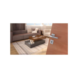 Paire béquille sur rosace plate autocollant carrée Clé L 7mm/35-45mm Trondheim HOPPE inox F69 - 3807176