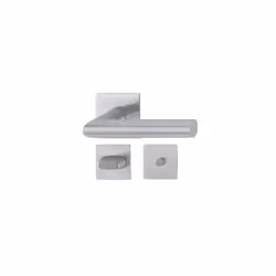 Paire de béquille sur rosace plate autocollante carrée Condamnation 7mm/35-45mm Amsterdam Inox F9 - HOPPE - 3807871 ROZ - Gar ...