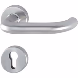 pour protection combinée Demi-garniture de poignée de porte à rosace en acier inoxydable avec rosace à clé pour portes extéri ...