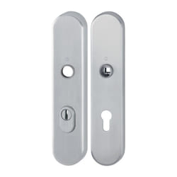Hoppe - Paire de plaques longues E3332ZA/3310 ma F69 pz 72mm