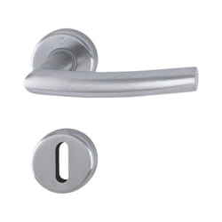 Hoppe - Garniture alta sur rosaces rondes - Percement : Clé bb/l
