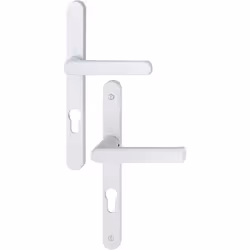 Ensemble poignées pour portes-fenêtres Hamburg plaque étroite - HOPPE - 120039XX - - Produit expédié depuis notre plateforme ...