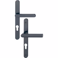 Ensemble poignées pour portes-fenêtres Hamburg plaque étroite - HOPPE - 12003XX - - Produit expédié depuis notre plateforme s ...