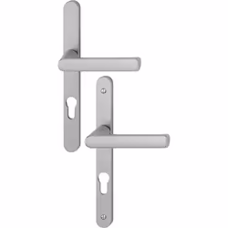 Ensemble poignées pour portes-fenêtres Hamburg plaque étroite - HOPPE - 12004XXX - - Produit expédié depuis notre plateforme ...