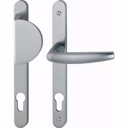 Ensemble de porte palière Atlanta 554/300LMSGL/1530 HOPPE plaque étroite Argent F9 Clé i - entr.70 ép.68/77 - 3891734 - Ensem ...