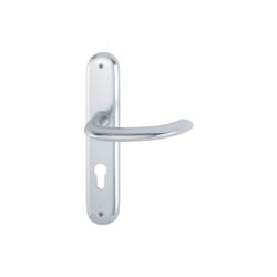 Hoppe - Garniture à plaque longue Mar.1138/273P Alu.F1 pz 72mm din g/d - 2784857