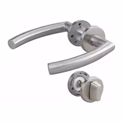 Carré : 7 mm Épaisseur de porte : 35 à 45 mm Diamètre de la rosace : 53 mm Livré avec paire de rosaces BDC et tige carrée