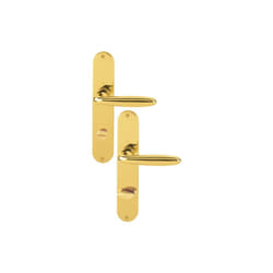 Hoppe - Garniture à plaque longue Verona M151/302 ms F71 sk/ol 78mm din l/r - 2803763