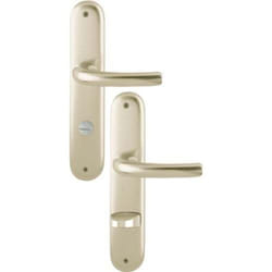 HOPPE Garniture à plaque longue Tôkyô 1710/273P Alu.F2 SK/OL 78mm DIN L/R - 2805339