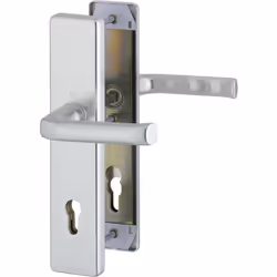 HOPPE Porte d`entrée Poignée de porte Londres ö Norme Distance 88 mm argent anodisé plaque longue Profil