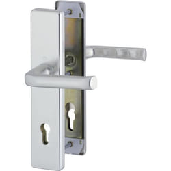 HOPPE Porte d`entrée Poignée de porte Londres ö Norme Distance 88 mm argent anodisé plaque longue Profil