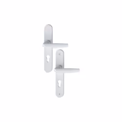 Ensemble de porte plaque large Atlanta HOPPE 1530/300M blanc 9016 - Clé i - entr.70 ép.58/67 - 2834691 - . - Produit expédié  ...