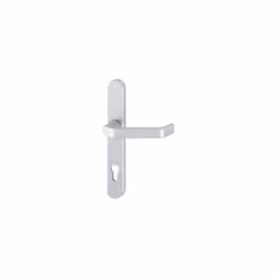 Demi-ensemble de poignées, série Liverpool 1313G / 3357SN Hoppe-profil demi-aluminium porte-plaque à l'intérieur longue-ensem ...