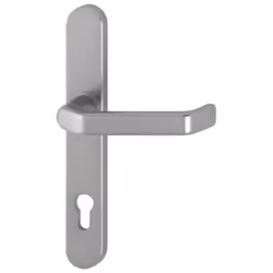 Demi-ensemble de poignées, série Liverpool 1313G / 3357SN Hoppe-profil demi-aluminium porte-plaque à l'intérieur longue-ensem ...