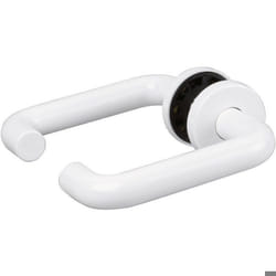 Poignée de porte sur rosace blanc - Bec de cane - Paris - Hoppe et cie