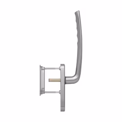 Ensemble pour coulissant levant New York cuvette/poignée BDC HOPPE ép.75/80 aspect inox F9 C10x73 - 11641022 - Garniture HOPP ...