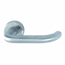 Garniture HOPPE en Inox : Assemblage : garniture monobloc, ressort de rappel de béquille à double sens, bagues de guidage san ...