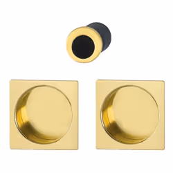Composition : -1 kit de rosace aluminium aveugle (55 x 55 x 10 mm). -1 doigt de tirage (Ø 30 mm).