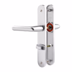 Idéale pour les portes de salle de bain, les portes WC, pour les pièces d'eau Poignée de porte avec bouton de condamnation, p ...