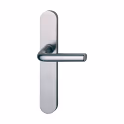 Ensemble sur plaque fondue Arles 197L/300M HOPPE Argent F1 - Bec de cane - 596188 - Garniture complète en aluminium anodisé s ...