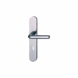 Ensemble sur plaque fondue Arles 197L/300M HOPPE Argent F1 - WC - 596201 - Garniture complète en aluminium anodisé sur plaque ...