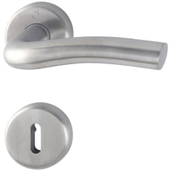 Hoppe - Ensemble de porte sur rosace Gent inox F9 Clé l E1520Z/42K/42KS - 3045466