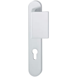 Ensemble de porte palière plaque étroite aileron Atlanta HOPPE 554/3346/1530 Blanc 9010 - Clé i - Entr.8/92 67/72 - C.8 - 3096095
