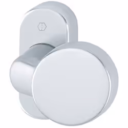 Bouton Rosette 58G / 55 Rosette de bouton d'aluminium HOPPE pour les portes de profil, avec rosette de bouton coudé avec sous ...