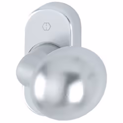 Bouton Rosette E50G / 55 Rosette de bouton d'acier inoxydable HOPPE pour les portes de profil, avec rosette de bouton coudé e ...