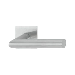 Hoppe - Paire de béquille sur rosace plate autocollante carrée Bec de cane Amsterdam Inox F69 roz 3478448