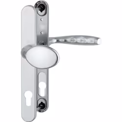 Garniture interchangeable pour portes profilées avec bouton 76G Poignée de porte fixe/rotative Assemblage à goupille pleine p ...