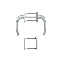 Hoppe - Garniture de balcon ny 0810/961N/U10/... Alu.F1 63-73mm 4-KT.7mm - 3273792