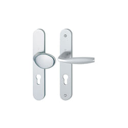 Hoppe - Ensemble de porte palière sur plaque New-York 76G/300M/1810 Argent - 3281135