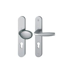 Hoppe - Ensemble de porte palière sur plaque New-York 76G/300M/1810 Inox - 3281143