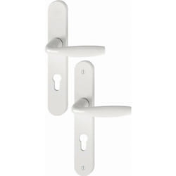 Ensemble sur plaque New-York 1810/300M HOPPE Blanc Pur Clé i PZ-70 - 3281178