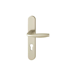 Hoppe - Ensemble de porte plaque large New york Clé i Champagne F2 1810/300M - 195mm - entr.7/70 C.7 - 38/47 - 3281944