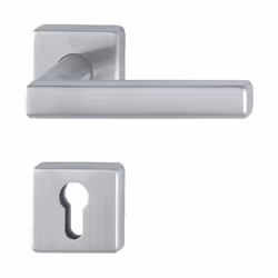 Garniture de porte de porte en acier inoxydable-protection contre l'incendie avec des rosettes clés PZ pour portes intérieure ...
