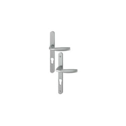 Hoppe - Ensemble de poignées de porte new york ea 70 plaque étroite Argent 70 Argent 70 Anodisé