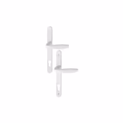 Ensemble de porte sur plaque étroite New-York 1810RH/300LMSGL/1810 HOPPE Blanc pur PZ92 - 3293363 - Garniture HOPPE en alumin ...