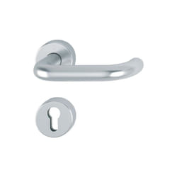 Hoppe - Garniture fs Paris FS-138/42H/42HS Alu.F1 d/d ts 45-65mm pz rd.DIN l/r - 10726471