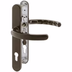 Profil poignée de porte ensemble, série Luxembourg 1500 / 3357N Hoppe-aluminium profilé porte-Long raccord en forme de plaque ...