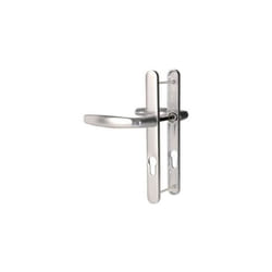 Hoppe et Cie - Ensemble sur plaque Atlanta aspect inox étroit