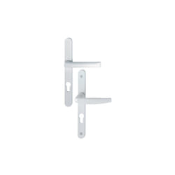 Hoppe - Ensemble de porte-fenêtre plaque étroite Atlanta 113KH/300LMSGL/1530 saillie réduite Blanc 9016 Clé i - ép.68/77 - 3304456