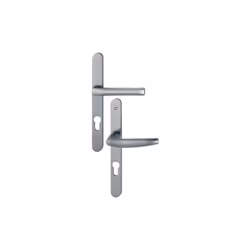 Ensemble de porte-fenêtre plaque étroite Atlanta 113KH/300LMSGL/1530 HOPPE saillie réduite aspect inox F9 Clé i - ép.58/67 -  ...